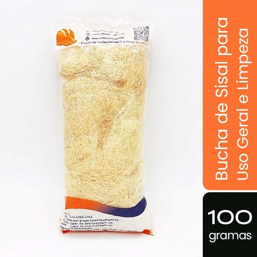 Bucha de Sisal 100g para Uso Geral e Limpeza - Cst.Marcas