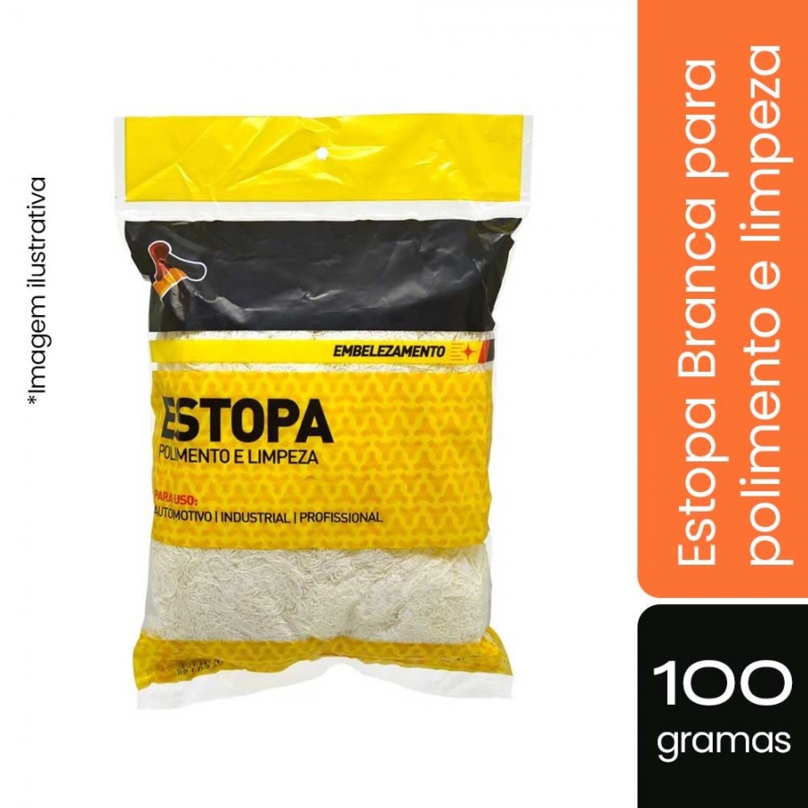 Estopa Branca 100g para Limpeza - Cst.Marcas