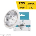 Lâmpada LED AR111 - 12W IP20 Bivolt - 2.700K - Gaya Ref 9836