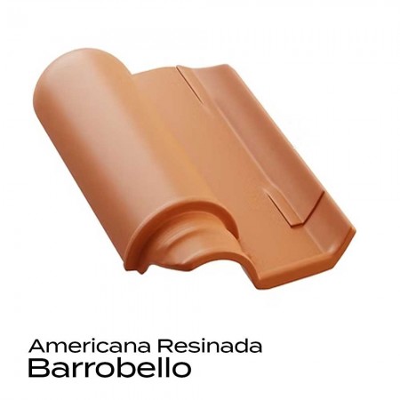 Telha Cerâmica Americana Resinada - 26,3x44,2cm - Premium Realeza Gold Barrobello