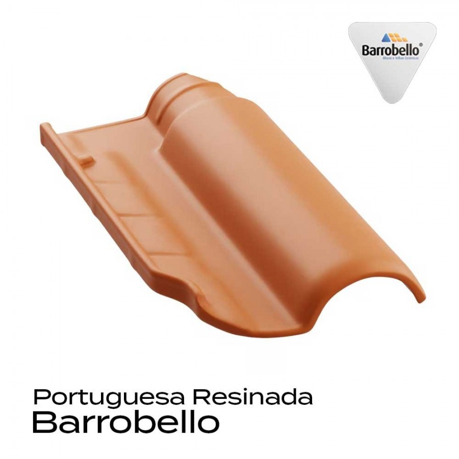 Telha Cerâmica Portuguesa Resinada - 24x40cm - Realeza Gold Barrobello