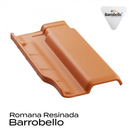 Telha Cerâmica Romana Resinada - 24x40cm - Realeza Gold Barrobello